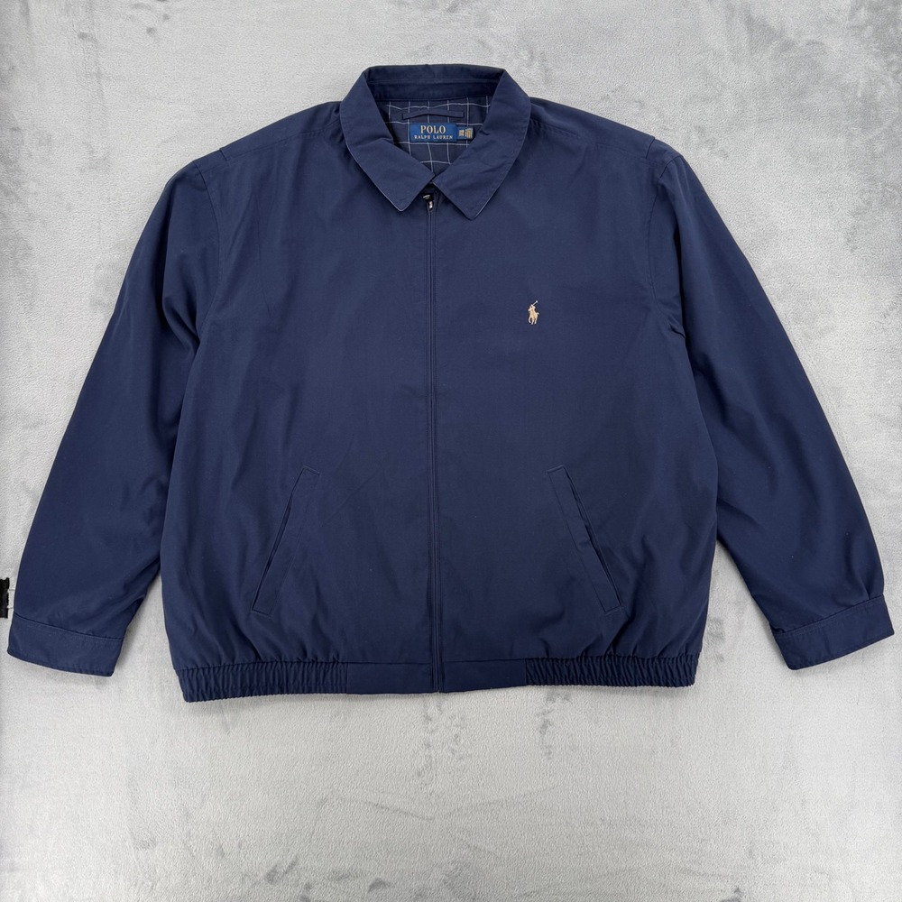 Polo by Ralph Lauren Navy Windbreaker Jacket with Gold Pony